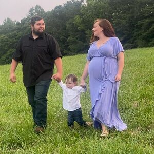 Target Lavender Maternity Maxi Dress